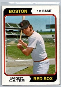 1974 TOPPS BASEBALL 543 DANNY CATER RED SOX - Picture 1 of 2