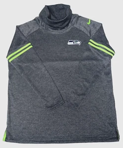 NIKE DRI-FIT MENS NFL SEATTLE SEAHAWKS LONG SLEEVE ATHLETIC SHIRT SZ XL GRAY - Picture 1 of 12