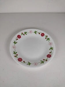 Corelle Spring Pink Vitrelle 17cm side plate USA Made Discontinued Pattern - Picture 1 of 6