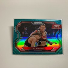 Yan Xiaonan 2021 Panini Prizm UFC Teal Refractor RC Rookie Card 47/49 #169