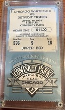 Chicago White Sox Unsigned Ticket Stub 1991 New Comiskey Park Opening Day