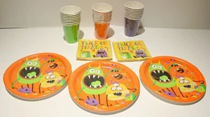 SEALED Halloween Party Supplies Tableware Plates Napkins Cups for 24 Guests - Picture 1 of 1