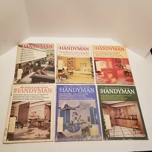 Lot of 6 Vintage Handyman Magazines 1970 DIY Homeowners MCM - Picture 1 of 2