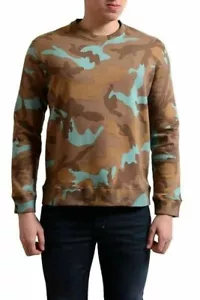 Valentino Men's Multi-Color Army Print Crewneck Sweatshirt US S IT 48 - Picture 1 of 3