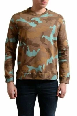 Valentino Hombre Multicolor Estampado Ejército Cuello Redondo Sudadera US S IT 48 Foto 1 de 3