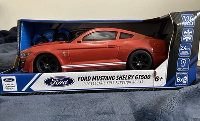 1:14 Scale Ford Mustang Shelby GT500 Remote Control RC Car Red - Image 1 of 4