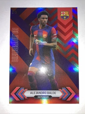2023 Topps FC Barcelona Team Set Blaugrana Red Foil /5 Alejandro Balde #BL-7 🔥 - Image 1 of 3