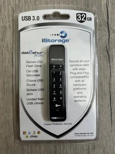 iStorage datAshur 32gb Secure Encrypted USB 3.0 Flash Drive - Afbeelding 1 van 2