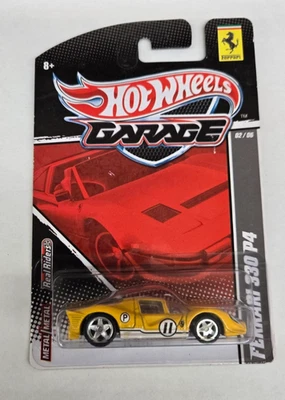 Hot Wheels Garage 2010 02/06 Yellow Ferrari 330 P4 Real Riders  - Image 1 of 4