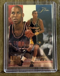 1994 Flair USA Basketball Career Highlights Reggie Miller #58 HOF - Picture 1 of 2