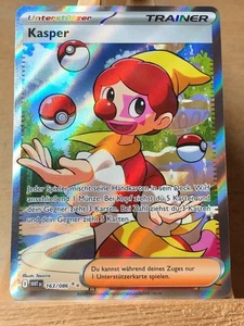 Pokemon Karte Kasper 163/086 Weiße Flammen Near Mint Deutsch - Bild 1 von 2