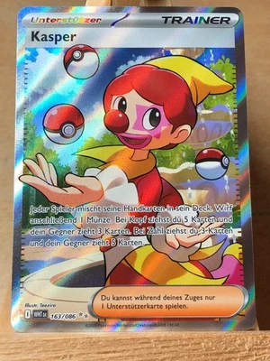 Pokemon Karte Kasper 163/086 Weiße Flammen Near Mint Deutsch - Bild 1 von 2