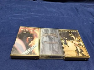 Bon Jovi Cassette Tapes 7800 Degrees New Jersey Slippery When Wet - Picture 1 of 16