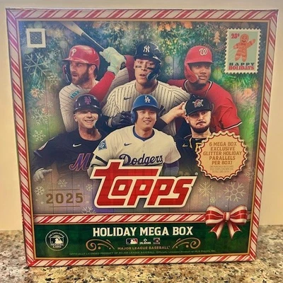 Reliquias de béisbol navideñas Topps 2025 usadas en el juego/ornamentos/verendes y bonita lista Foto 1 de 4