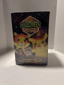 Pokemon Halloween Kit Box Pikachu Plush 1 Cosmic Eclipse And Sun And Moon Ultra - Picture 1 of 7