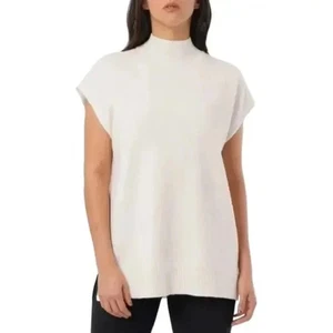 Cyrus Damen Pullover mit Stehkragen ärmellos L cremefarben neu mit Etikett - Bild 1 von 1