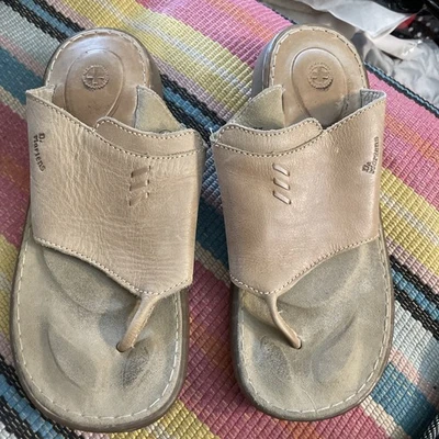 Dr Martens LTE Tanga de Cuero Marrón Chanclas Suela Cojín Mujer 7/8B03 Foto 1 de 4