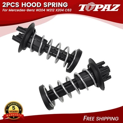 2PCS Mercedes Benz W204 X204 C300 C350 C63 GLK350 Hood Spring 2048800227 - Image 1 of 4