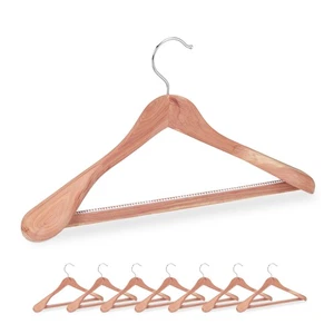 Kleiderbügel Anzug Anzugbügel Sakko Bügel Zedernholz Holzbügel Hemdbügel 8er Set - Bild 1 von 7