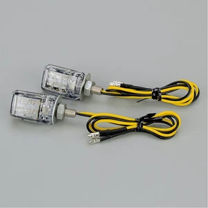 LED Light ABS Plastic Handlebar Light Motorcycle Turn Signals Indicator Mini ~ - Picture 1 of 8