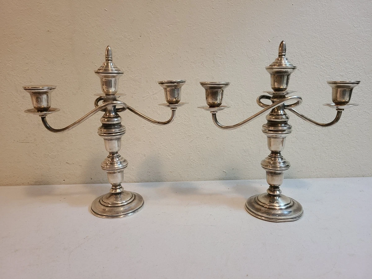 STERLING 950 燭台 「重さ約235g」 時代物 Yahoo!オークション -「燭台