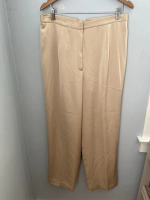 Talbots, Pantalones de Vestir Vintage Para Mujer Color Dorado Tostado Pierna Recta Talla 16 Foto 1 de 4