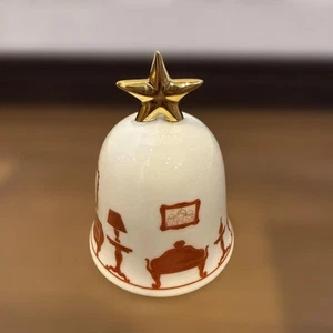 Campana de cena Richard Ginori Navidad edición limitada porcelana decoración navideña - Imagen 1 de 14