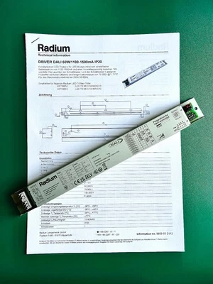 Radium Lampenwerk OTDA4032 LED-Treiber DALI 60 W / 1100–1500 mA – dimmbar - NEU - Bild 1 von 4