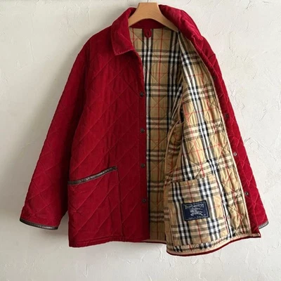 Chaqueta acolchada de pana BURBERRY talla M 80S 90S Foto 1 de 4