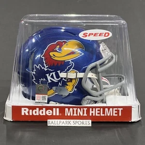 Kansas Jayhawks Speed Mini Helmet Riddell NCAA Licensed Brand New! - Picture 1 of 9