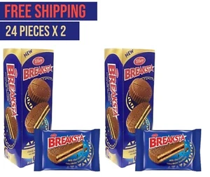 2x Schokolade Tiffany Breaksta Milchschokolade mit Oblate Sandwich 24 Stückتيفاني - Bild 1 von 2