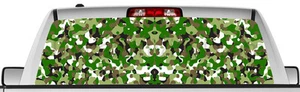 Rear window graphic view thru decal sticker, Camo, pickup truck SUV Van TEX110 - Bild 1 von 2