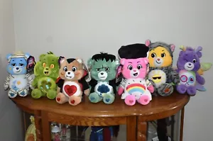 NEW COMPLETE Care Bears x Universal Monsters Plush figure Toys Set Lot + BONUS! - Picture 1 of 11