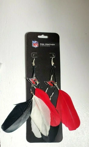 Wincraft Arizona Cardinals NFL Fan Feather Earrings Cover