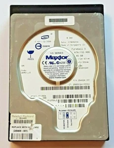 40 GB Ide Maxtor Fireball 3 2F040L0 P-Ata / 133 5400RPM 2MB Disque Dur 3,5 - Photo 1/1