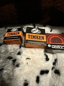 Timken Bearings L4463 L44610 National Oil Seal 203025 Set for one axle - Picture 1 of 3