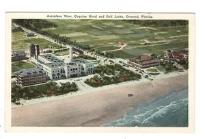 Hotel Coquina und Golf Links Course Ormond Beach Florida Vintage Postkarte FL - Bild 1 von 2