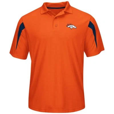Denver Broncos Men's Majestic Big & Tall Field Classic Synthetic Polo Shirt