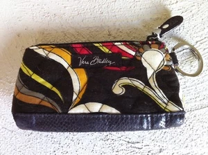 VERA BRADLEY RETIRED PUCCINI PATTERN ZIPPPERED COIN PURSE WITH KEY RING NWOT - Picture 1 of 3