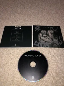 SIGNED! Cold World By Of Mice & Men CD P-HC Pierce The Veil Sleeping With Sirens - Picture 1 of 2