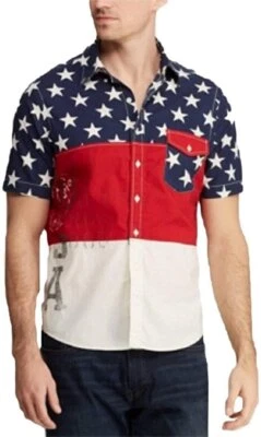 Camisa POLO Ralph Lauren Para Hombre Calce Clásico Americana Bloqueo de Color Foto 1 de 2