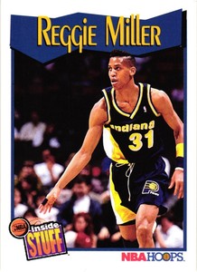 REGGIE MILLER 1991-92 NBA Hoops Inside Stuff Pacers