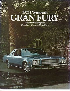 1975 Plymouth Gran Fury Sales Catalog - new from dealer - Picture 1 of 1