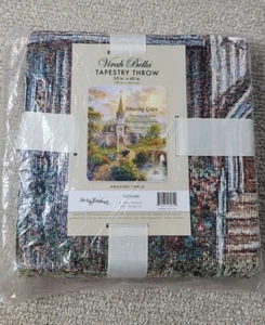 Amazing Grace How Sweet Sound Church Quilted Throw Blanket 50x60 Virah Bella - Picture 1 of 13