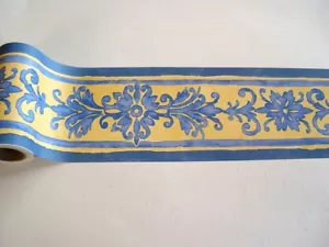 Alkor Fablon selbstklebende Bordüre 5m x 10,7cm Renaissance blue blau 61456 - Bild 1 von 3