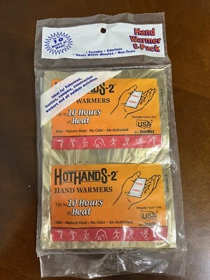 Calentadores de manos activados por aire Hothands 1) paquete de 6 10 horas de calor ver imágenes Foto 1 de 4