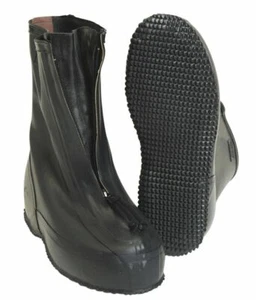 Excedente del ejército alemán impermeables sobrezapatos de goma con cremallera - Imagen 1 de 1