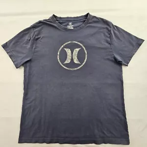 Hurley T-Shirt Blau Kurzarm Baumwolle Herren L - Bild 1 von 7