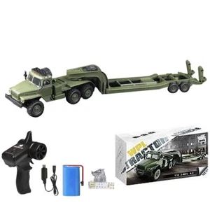 RC Semi Truck, 2.4Ghz 6WD Remote Control Army Truck Trailer 41.3 Inch Large Size - Picture 1 of 7