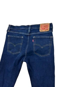 Levi's 510 blau Denim Jeanshose vorne flach gerades Bein Herren Größe W32 L30 - Bild 1 von 6